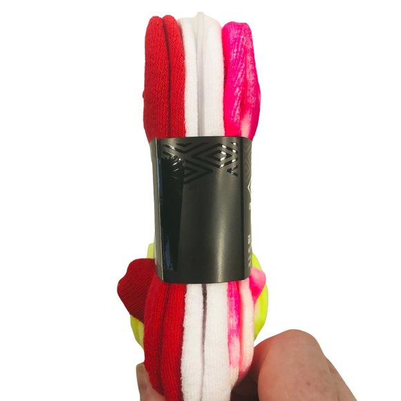 Umbro 6 Pack Girl's Shoe Size 10.5-4 No Show Tie Dye/Solid Socks Assorted Color - Picture 3 of 9